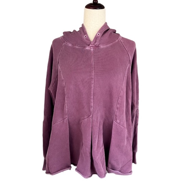 Pilcro by Anthropologie mauve purple hoodie pullover size large - Picture 10 of 10